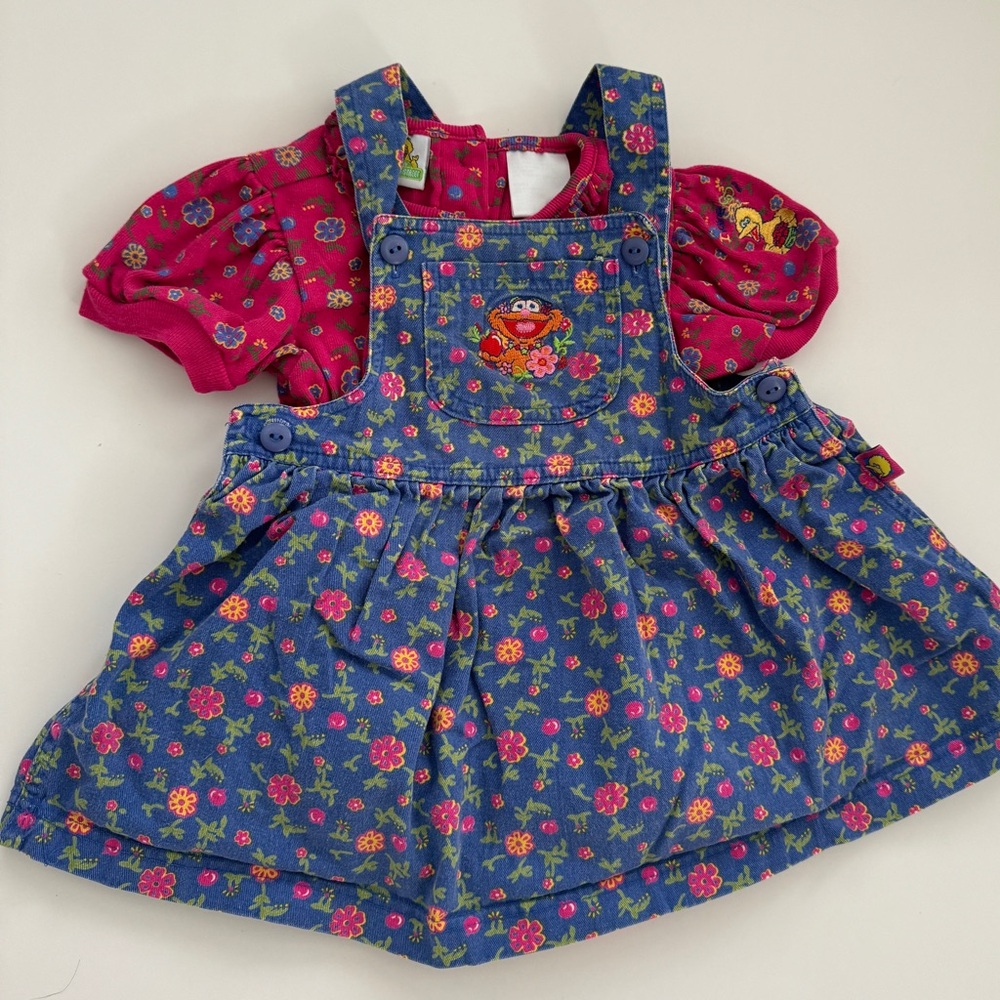 Vintage Sesame Street Overall 24M